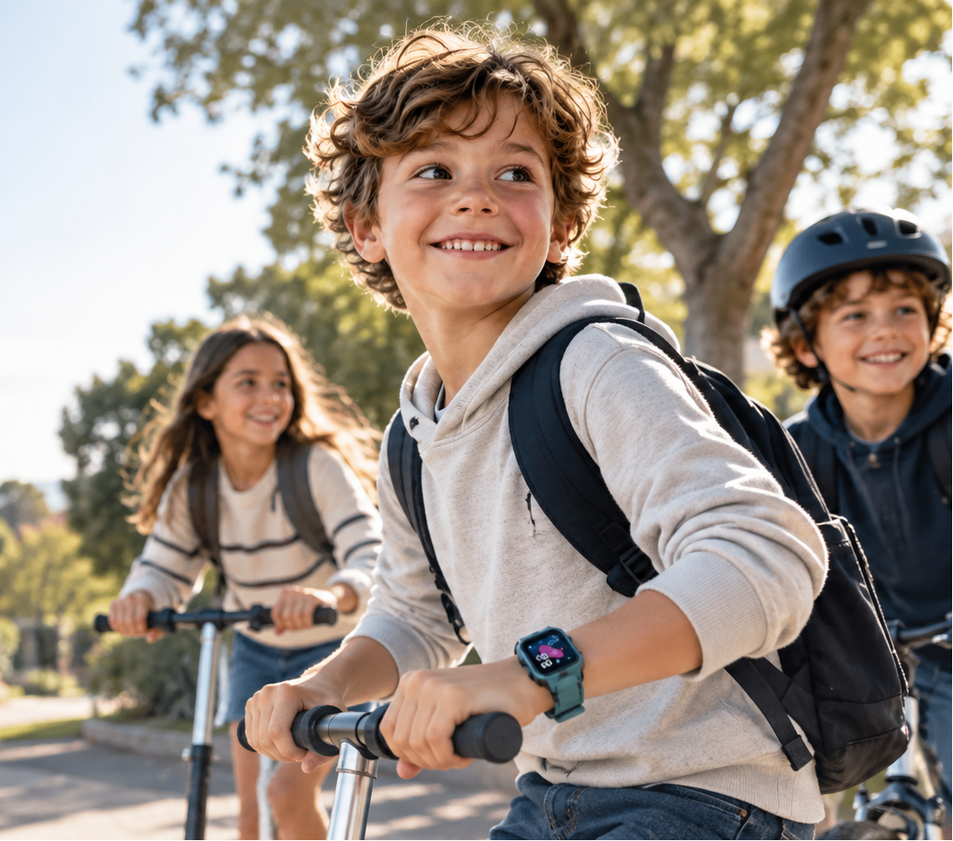 Child gaining independence with K-CONNECT